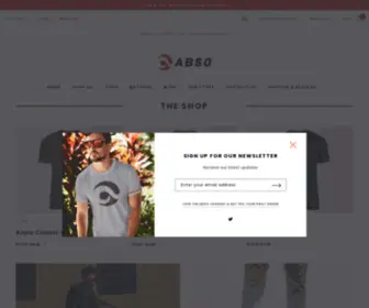 Absoapparel.com(Abso Apparel) Screenshot