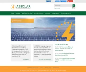 Absolar.com.br(Associação Brasileira de Energia Solar Fotovoltaica) Screenshot