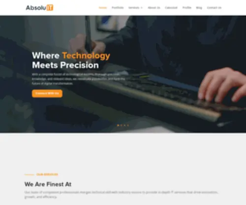 Absoluit.com(Where Technology Meets Precision) Screenshot