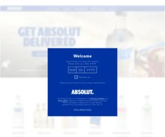 Absolut.com(Absolut Vodka) Screenshot