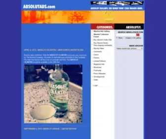 Absolutads.com(Absolut Vodka Ads) Screenshot