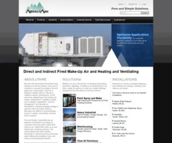 Absolutaire.com(Direct Fired Heaters) Screenshot