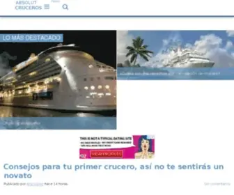 Absolutcruceros.com(Viajar en crucero por el mundo) Screenshot