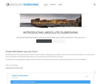 Absolute-Dubrovnik.com(Absolute Dubrovnik travel information and advice) Screenshot