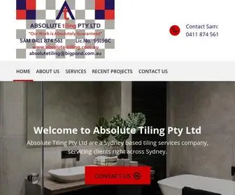 Absolute-Tiling.com.au(Sydney Eastern Suburbs Tiling Specialist) Screenshot