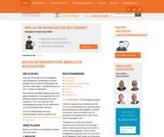 Absoluteadvocaten.nl(Op zoek naar een advocatenkantoor dat gespecialiseerd) Screenshot