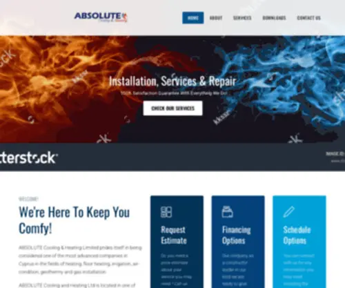 Absoluteae.com(Homepage) Screenshot