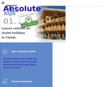 Absolutealps.com(Ski chalet holidays in Chatel) Screenshot