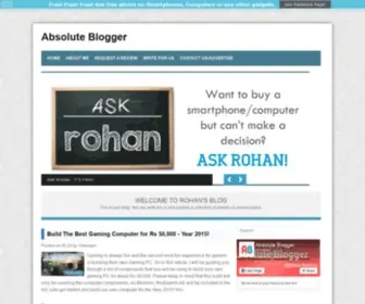 Absoluteblogger.com(A blog which) Screenshot