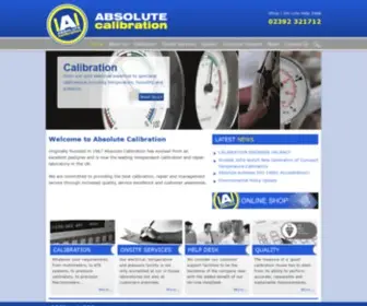 Absolutecal.co.uk(Absolute Calibration) Screenshot