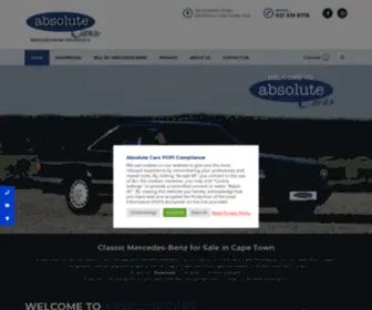 Absolutecars.co.za(Classic Mercedes for sale in Cape Town) Screenshot