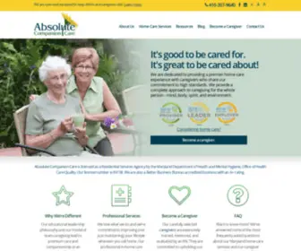 Absolutecompanion.com(Absolute Companion Care) Screenshot