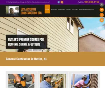 Absoluteconstructionnj.com(Absolute Construction) Screenshot