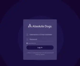 Absolutedogstraining.com(Log In ‹ absoluteDogs Training Classes) Screenshot