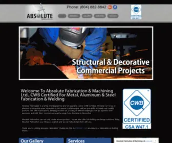 Absolutefabrication.com(Metal & Steel Welding & Fabrication) Screenshot