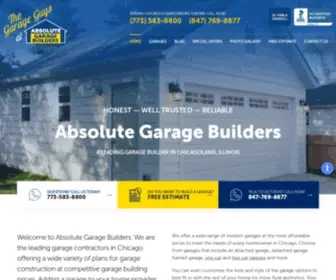 Absolutegaragebuilders.com(Garage Construction Chicago) Screenshot