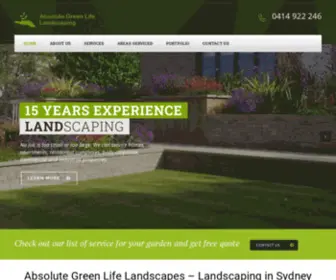 Absolutegreenlife.com.au(Garden Design & Maintenance Sydney) Screenshot