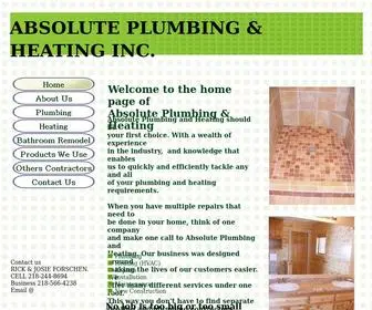 Absoluteheatingandplumbing.com(Absolute Plumbing & Heating Contractor serving remer) Screenshot