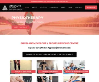 Absoluteim.com.au(Absolute Injury Management) Screenshot