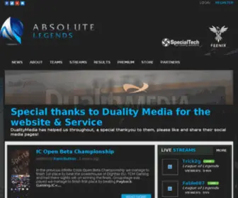 Absolutelegends.net(Absolute Legends) Screenshot