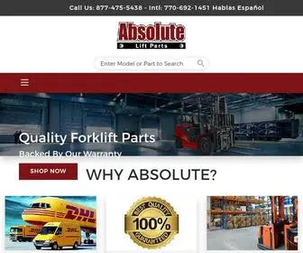 Absoluteliftparts.com(#1 Used Forklift Parts) Screenshot