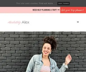 Absolutelyalex.net(Travel & Lifestyle Blog) Screenshot
