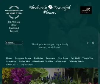 Absolutelybeautifulflowers.com.au(Absolutely Beautiful Flowers) Screenshot