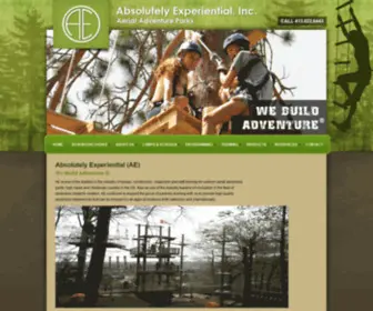 Absolutelyexperiential.com(A dba of Elevate Adventures) Screenshot