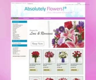 Absolutelyflowers.com(Same Day Flower Delivery in by your FTD florist Absolutely Flowers Inc) Screenshot