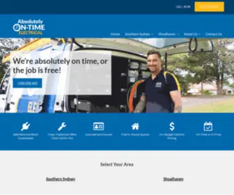 Absolutelyontimeelectrical.com.au(Absolutely On Time) Screenshot