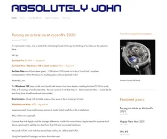 Absolutelywindows.com(Absolutely John) Screenshot