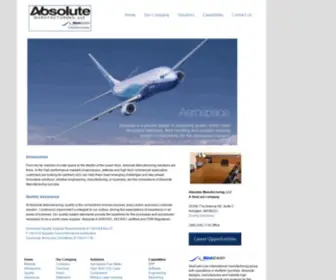 Absolutemfg.com(Absolute Manufacturing) Screenshot