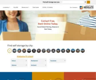 AbsolutemGmt.com(Self Storage Property Management) Screenshot