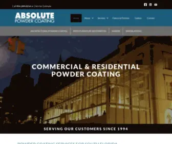 Absolutepowdercoat.com(Absolute Powder Coating) Screenshot