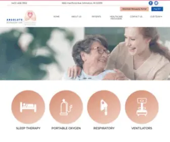 Absoluterespiratorycare.com(Absolute Respiratory Care) Screenshot