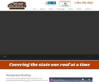 Absoluteroofingpros.com(Absolute Roofing & Construction) Screenshot