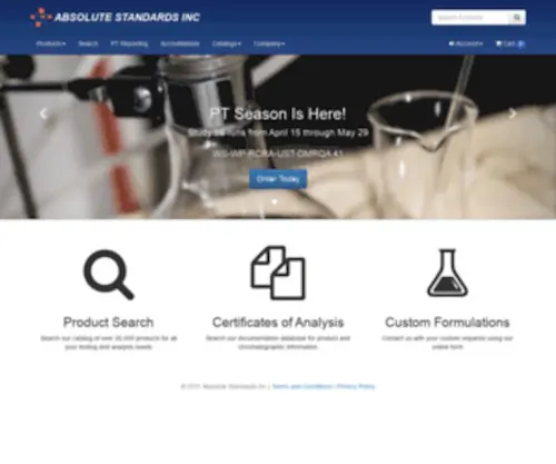 Absolutestandards.com(Absolute Standards Inc) Screenshot