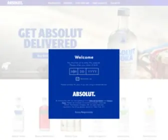 Absolutevodka.com(Absolut Vodka) Screenshot