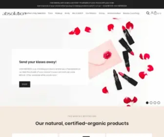 Absolution-Cosmetics.com(Cosmétiques certifiés Bio) Screenshot