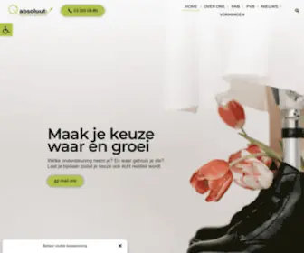 AbsoluutvZW.be(Absoluut vzw) Screenshot