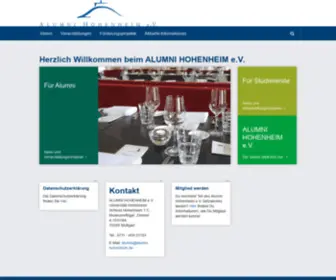 Absolventenfeier-Hohenheim.de(Alumni Hohenheim) Screenshot