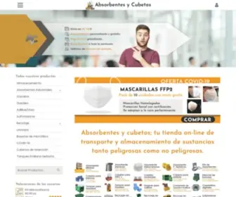 Absorbentesycubetos.com(Absorbentes y Cubetos) Screenshot