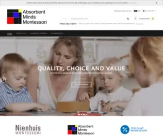 Absorbentminds.co.uk(Absorbent Minds Montessori) Screenshot