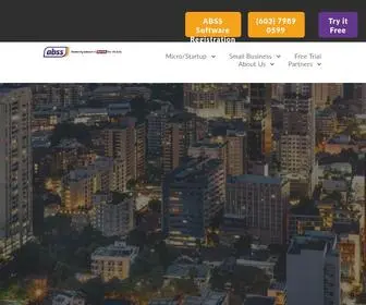 Abssasia.com(MYOB South Asia) Screenshot