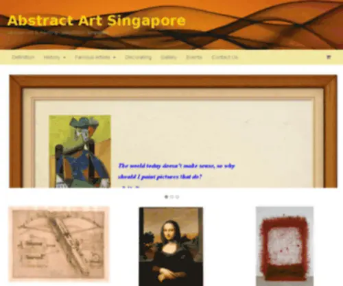 Abstractartsg.org(Abstract Art Singapore) Screenshot