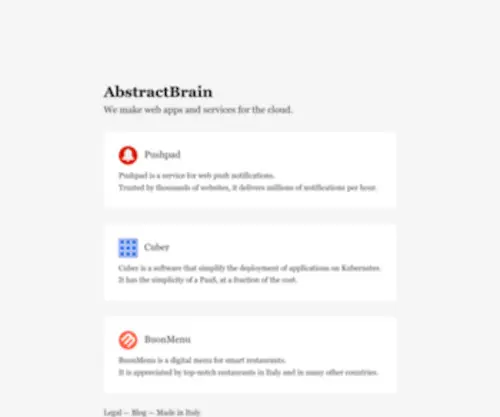 Abstractbrain.com(Abstractbrain) Screenshot