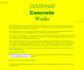 Abstractconcreteworks.com(Abstract Concrete Works) Screenshot
