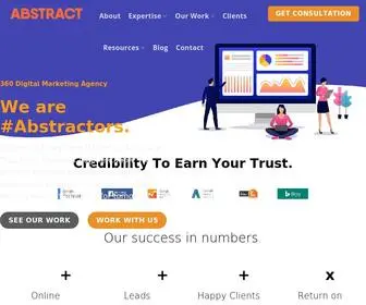 AbstractdigitalWorld.com(360° Global Digital Marketing Agency) Screenshot