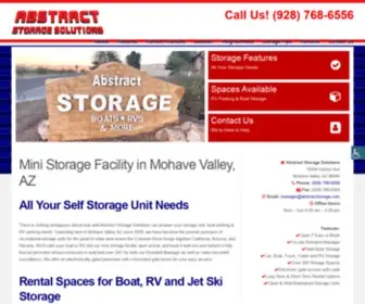 Abstractstorage.com(Self Storage Units at Low Prices Mohave Valley) Screenshot