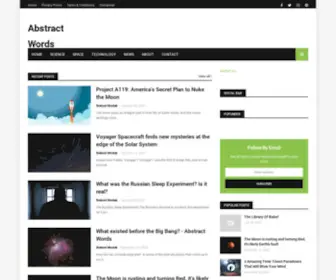 Abstractwords.com(Abstract Words) Screenshot